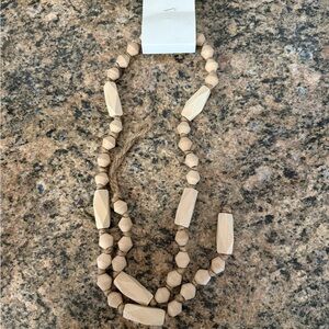 Natural Wood Bead Garland
